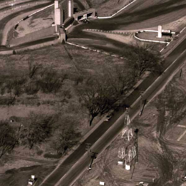 Portage Drive-In Theatre - Auto Aerial 10-27-56 Courtesy Tbr757 Portage District Library
